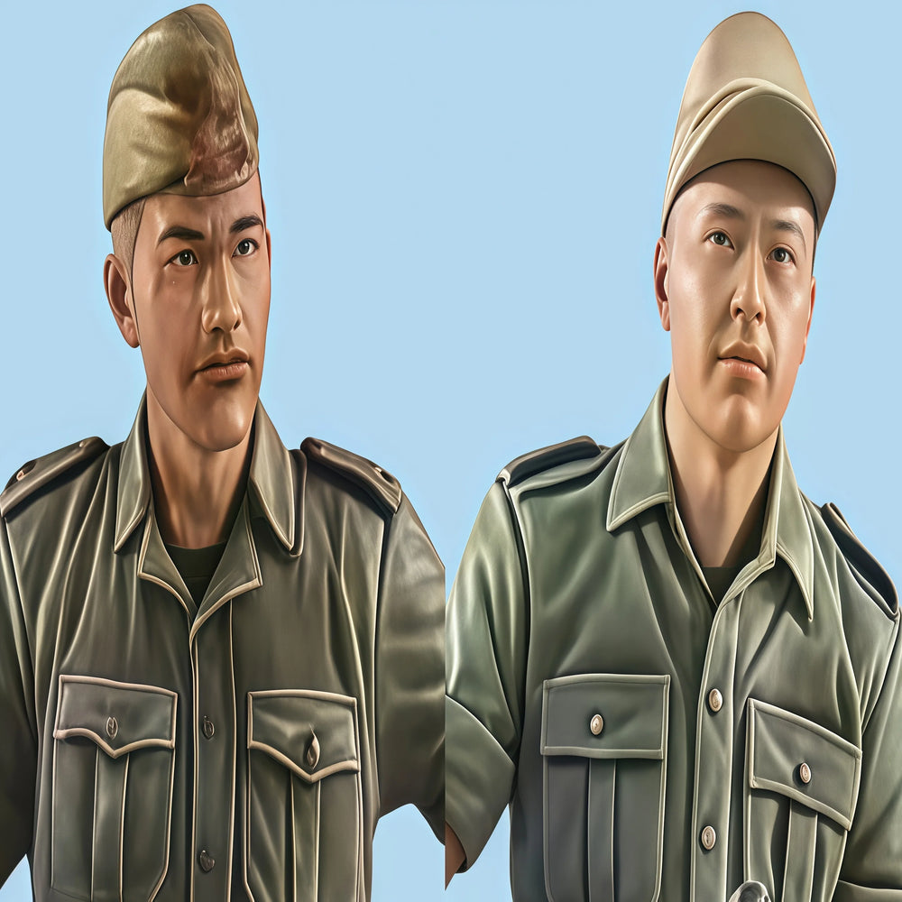 1/35 WWII British Desert Infantry, 5 Figures, Resin Model Figure Kit, Unassembled and Unpainted