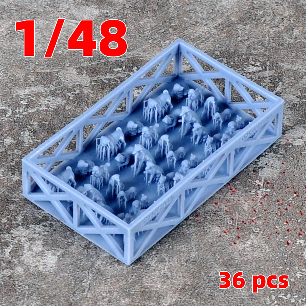 1/35 Animals, 20 Figures, Resin Model Creature Kit, Wildlife Theme, Unassembled and Unpainted