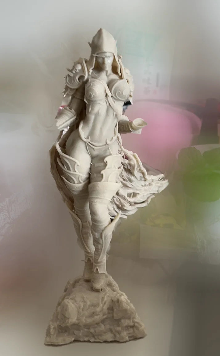 1/10 Female Elf Warrior, Resin Model Figure Kit, Fantasy Theme, Unassembled and Unpainted