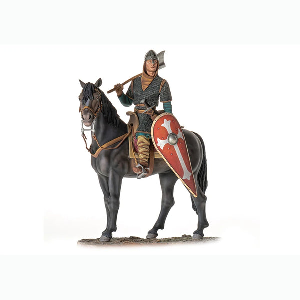 1/16 Medieval Crusader Knight on Horseback, Resin Model Figure Kit, Unassembled and Unpainted