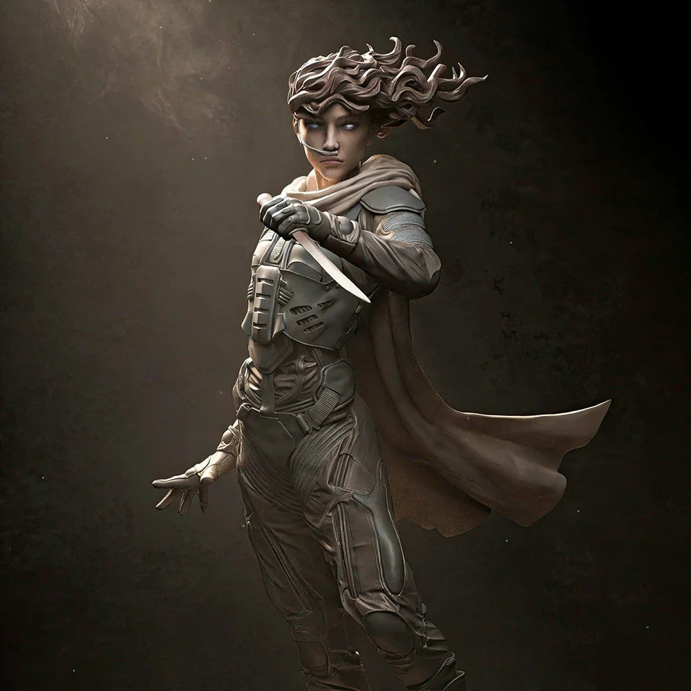 1/12 Elven Warrior Lunging with Sword, Resin Model Figure Kit, Fantasy Theme, Unassembled and Unpainted