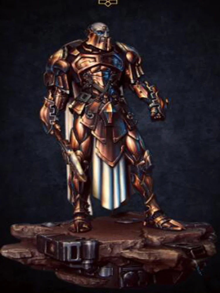 75mm Knight in Ornate Plate Armor, Resin Model Figure Kit, Fantasy Theme, Unassembled and Unpainted