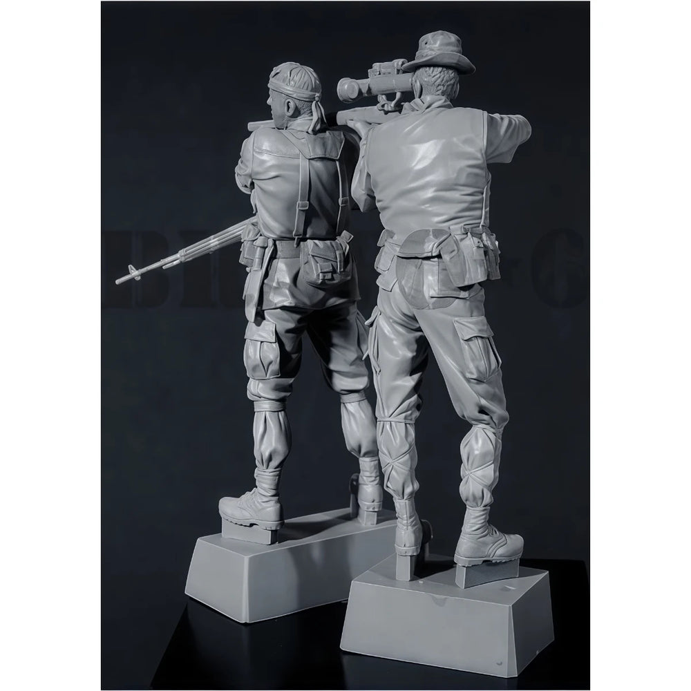 1/35 Vietnam War U.S. Army Sniper and Spotter Team, 2 Figures, Resin Model Figure Kit, Unassembled and Unpainted