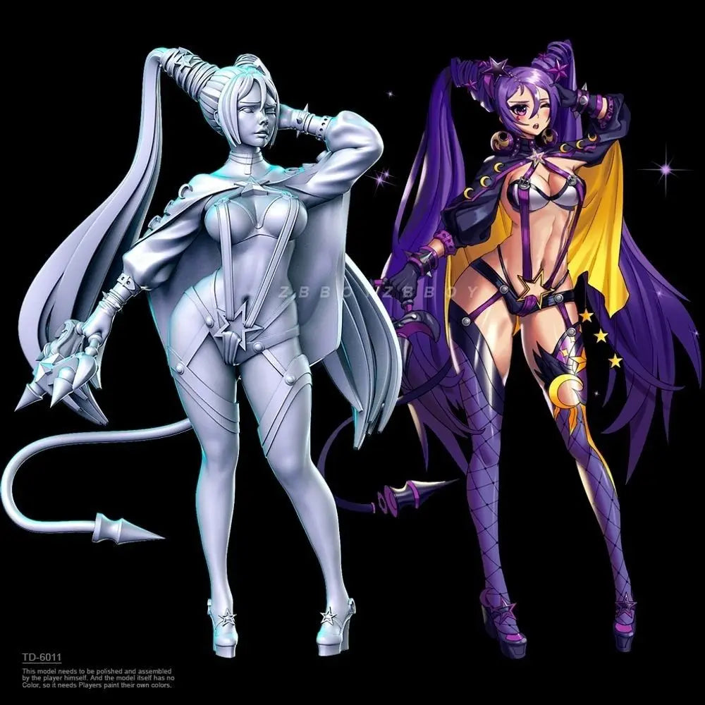 50mm Fairy Girl with Wings, Resin Model Figure Kit, Fantasy Theme, Unassembled and Unpainted