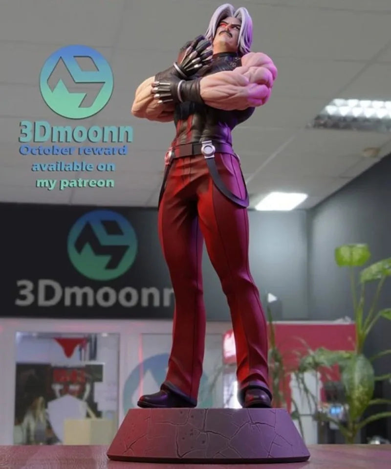 1/24 King of Fighters Rugal, Resin Model Figure Kit, Anime Theme, Unassembled and Unpainted