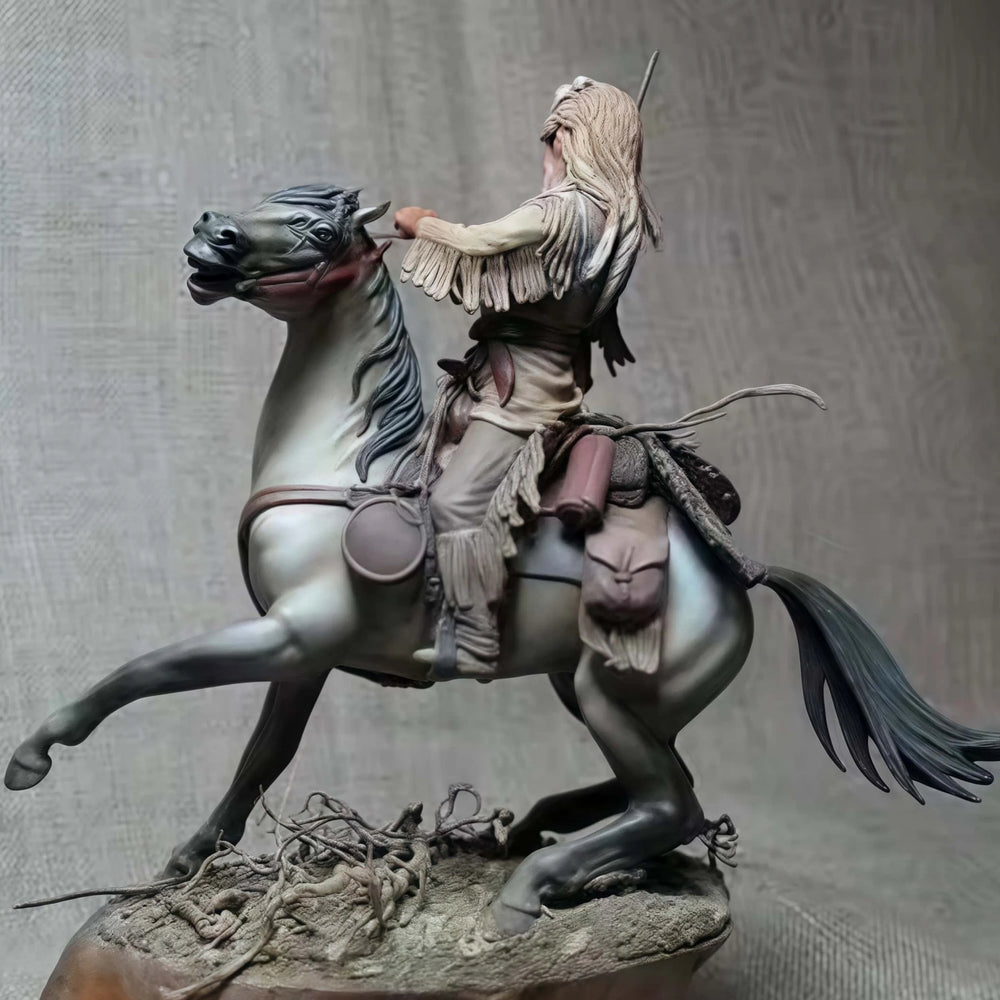 75mm Medieval Hunter, Resin Model Figure Kit, Unassembled and Unpainted