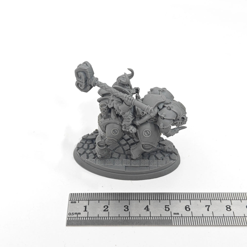 Chaos Warrior on Demonic Beast, Resin Model Figure Kit, Fantasy Theme, Unassembled and Unpainted