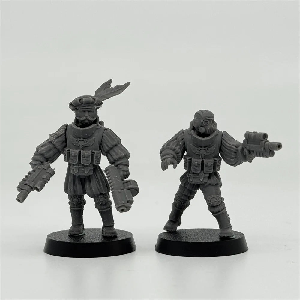 28mm Medieval Royal Guard Starfly Fantasy, 28 Figures, Resin Model Figure Kit, Unassembled and Unpainted