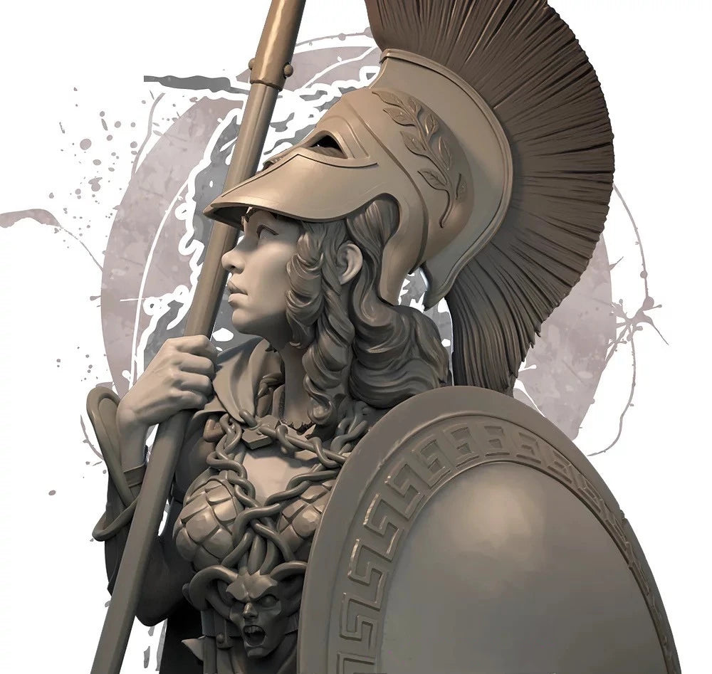1/10 Ancient Greek & Roman Warriors, 4 Figures, Resin Model Bust Kit, Unassembled and Unpainted