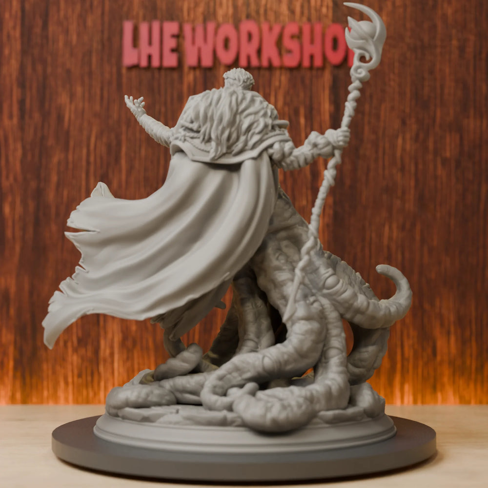 75mm Ascendant Eldritch Sorcerer, Resin Model Figure Kit, Fantasy Theme, Unassembled and Unpainted
