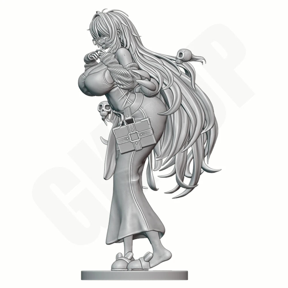 1/24 Witch Girl, Resin Model Figure Kit, Fantasy Theme, Unassembled and Unpainted