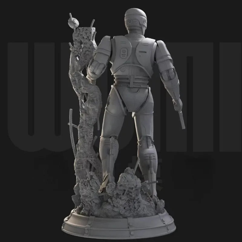 1/24 Horned Demonic Space Warrior, Resin Model Figure Kit, Fantasy Theme, Unassembled and Unpainted