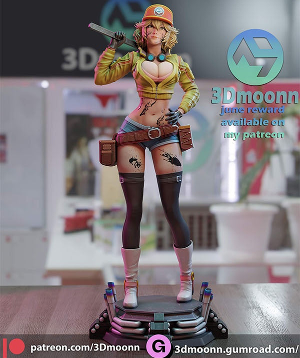 1/24 Modern Female Machinist, Resin Model Figure Kit, Unassembled and Unpainted