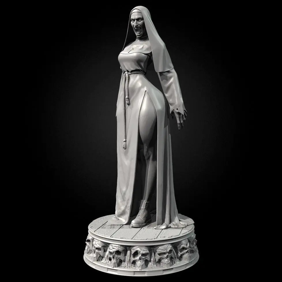 50mm Demon Nun, Resin Model Figure Kit, Fantasy Theme, Unassembled and Unpainted