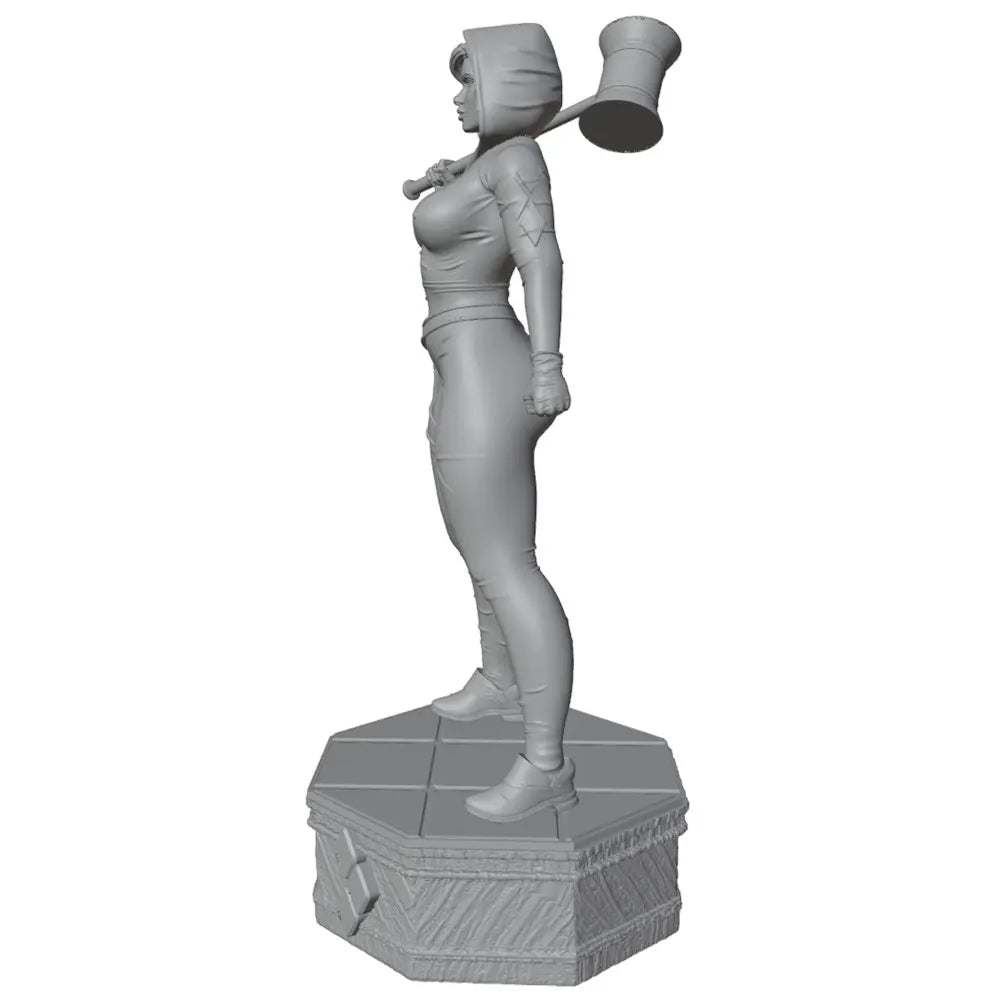 75mm Female Warrior with Axe, Resin Model Figure Kit, Unassembled and Unpainted