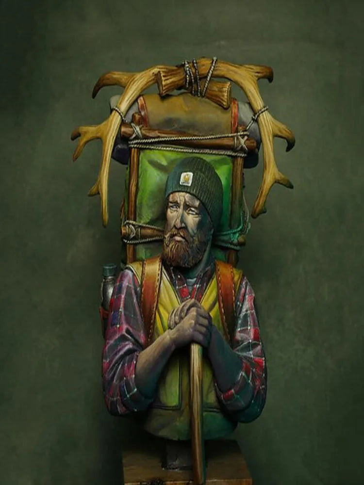 1/10 Winter Woodsman, Resin Model Figure Kit, Historical Theme, Unassembled and Unpainted