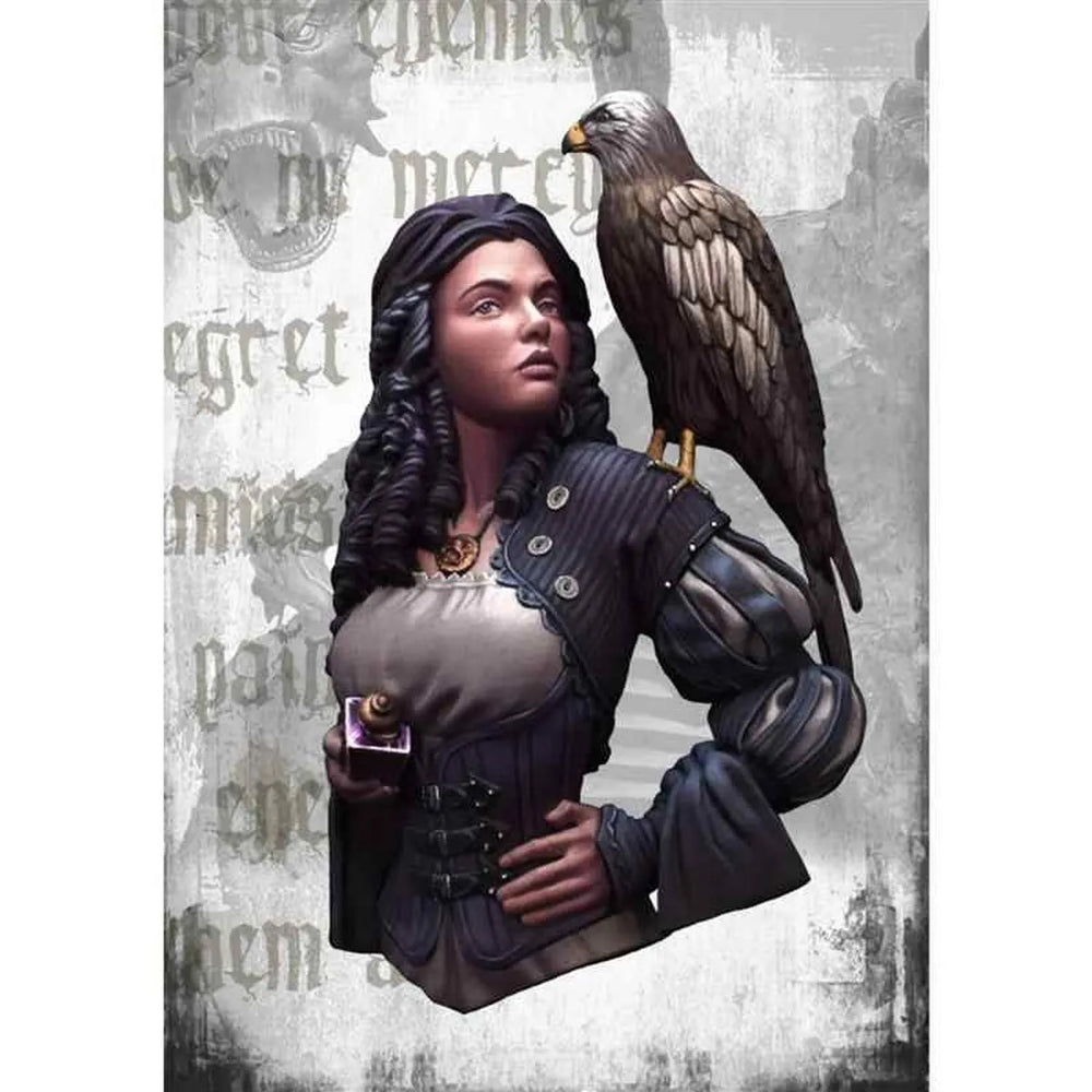 1/12 Eagle Guardian Warrior, Resin Model Bust Kit, Fantasy Theme, Unassembled and Unpainted