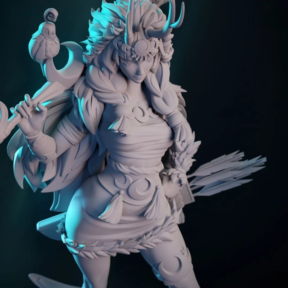 1/12 Artemis Demon Warrior, Resin Model Figure Kit, Fantasy Theme, Unassembled and Unpainted