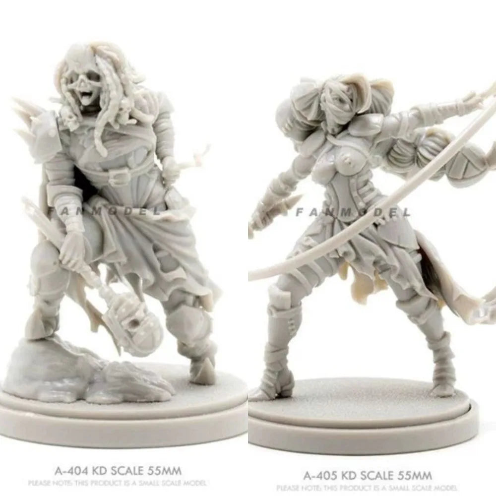 Undead Sorceress with Scythe, Resin Model Figure Kit, Fantasy Theme, Unassembled and Unpainted