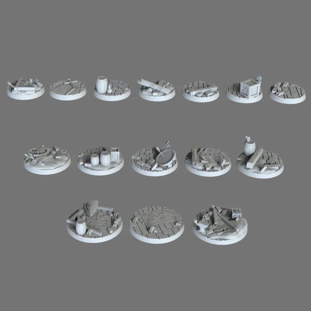 Base Elements, Resin Model Terrain Kit, Fantasy Theme, Unpainted