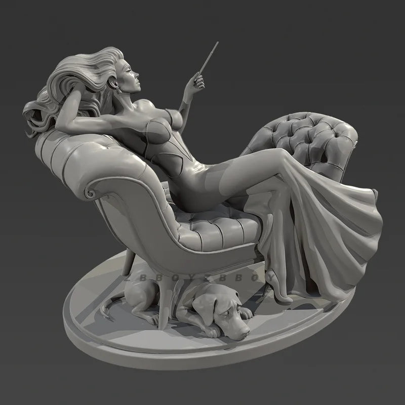 70mm Elegant Noblewoman, Resin Model Figure Kit, Unassembled and Unpainted