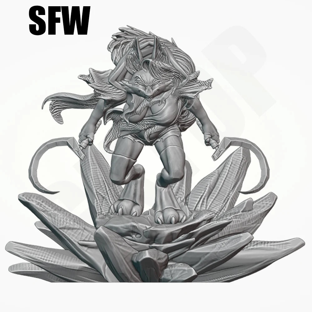 1/24 Wolf Warrior, Resin Model Figure Kit, Fantasy Theme, Unassembled and Unpainted