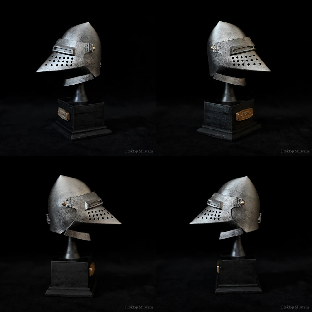 135mm Medieval European Knight Helmets, 5 Figures, Resin Model Bust Kit, Unassembled and Unpainted