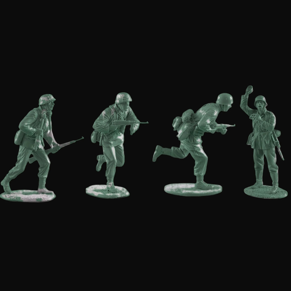 1/35 Modern Infantry Squad in Combat Poses, 4 Figures, Resin Model Figure Kit, Unassembled and Unpainted