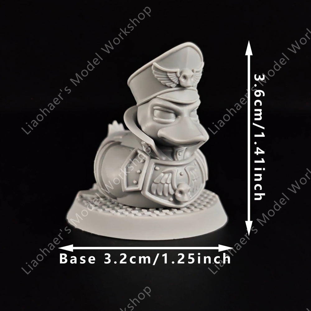 28mm Imperial Soldier Ducks, 6 Figures, Resin Model Figure Kit, Sci-Fi Theme, Unassembled and Unpainted