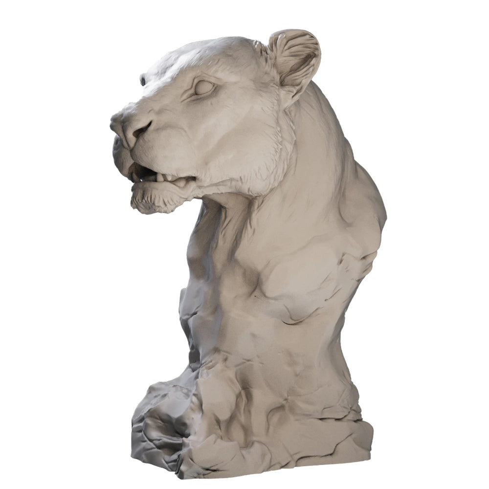 1/10 Cheetah Wildlife, Resin Model Bust Kit, Wildlife Theme, Unassembled and Unpainted