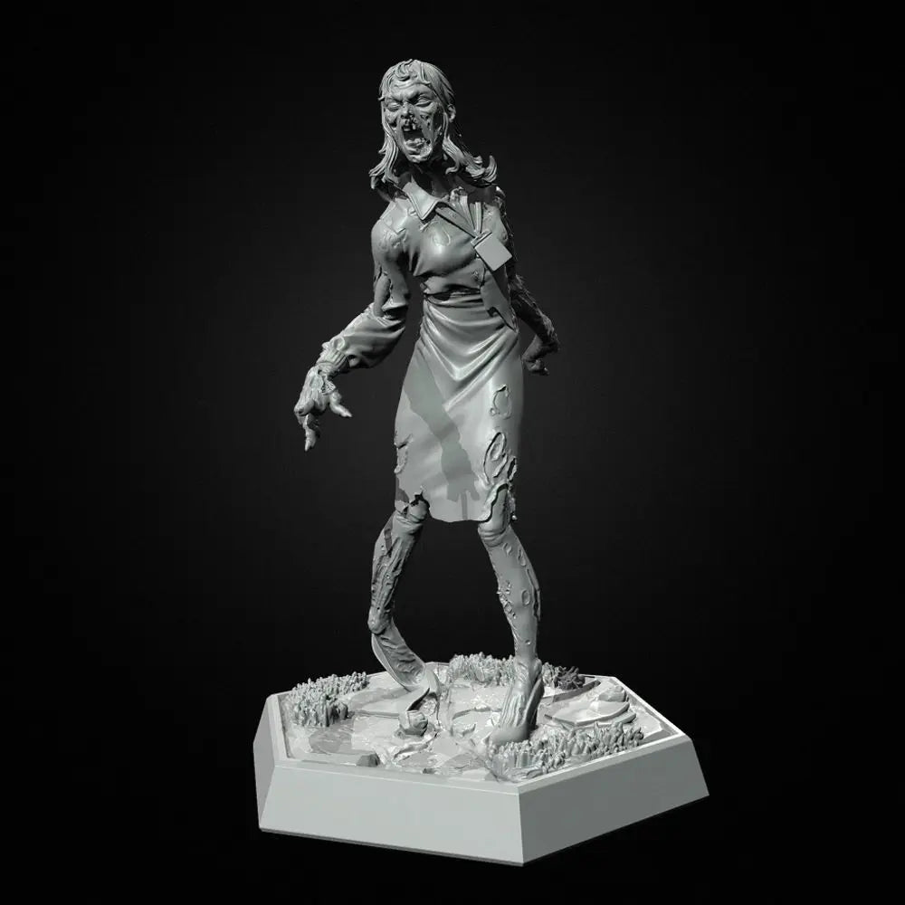 38mm Zombie Undead, 9 Figures, Resin Model Figure Kit, Fantasy Theme, Unassembled and Unpainted
