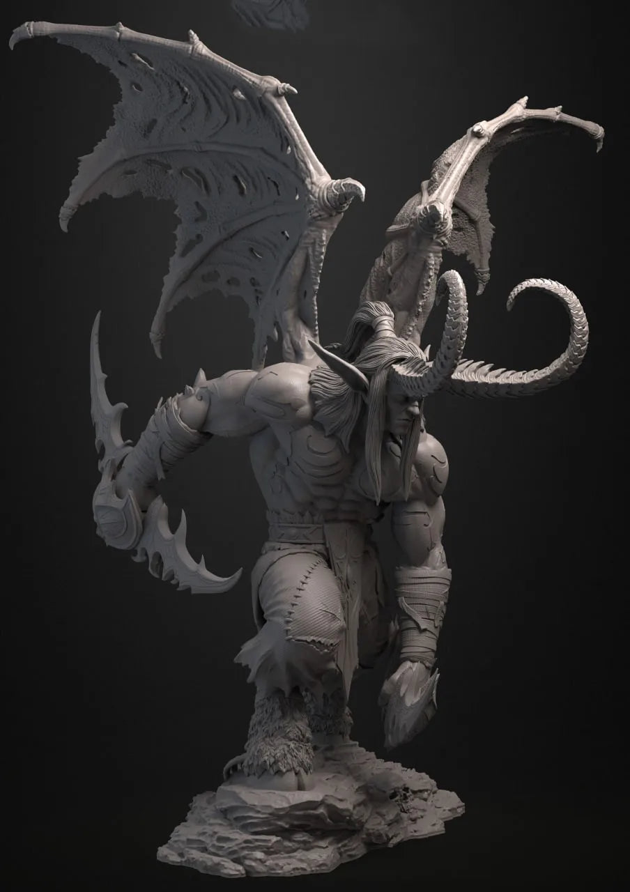 210mm Dark Fantasy Demonic Female, Resin Model Figure Kit, Fantasy Theme, Unassembled and Unpainted