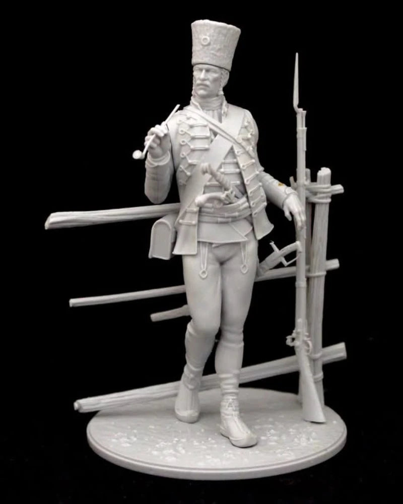 1/24 Napoleonic Austrian Soldier, Resin Model Figure Kit, Unassembled and Unpainted