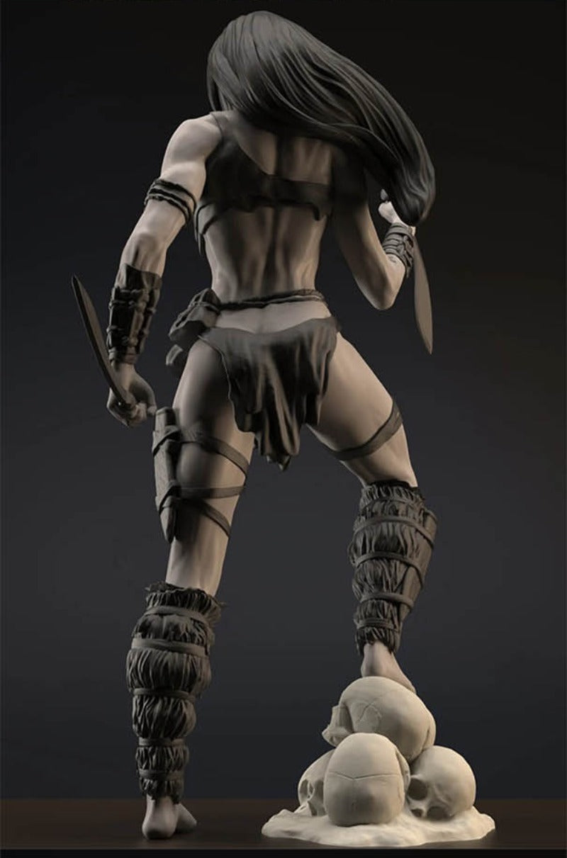 1/24 Jungle Female Assassin, Resin Model Figure Kit, Unassembled and Unpainted