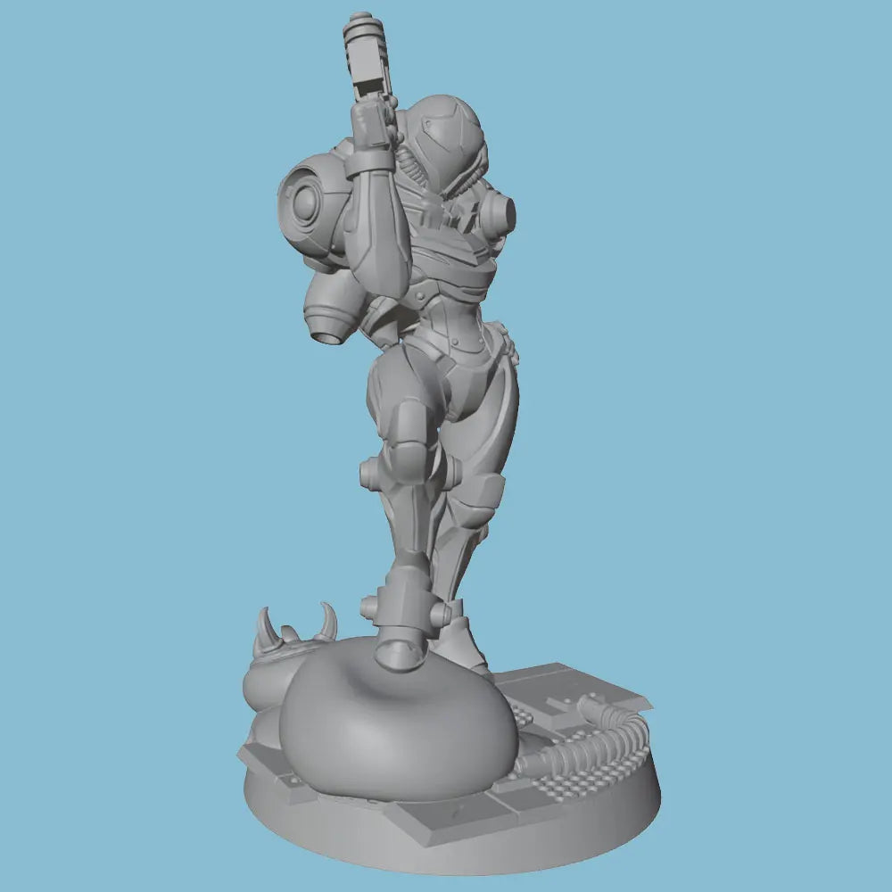 75mm Warrior, Resin Model Figure Kit, Sci-Fi Theme, Unassembled and Unpainted
