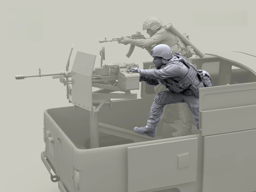 1/35 Modern Infantry Tactical Soldiers, 5 Figures, Resin Model Figure Kit, Unassembled and Unpainted