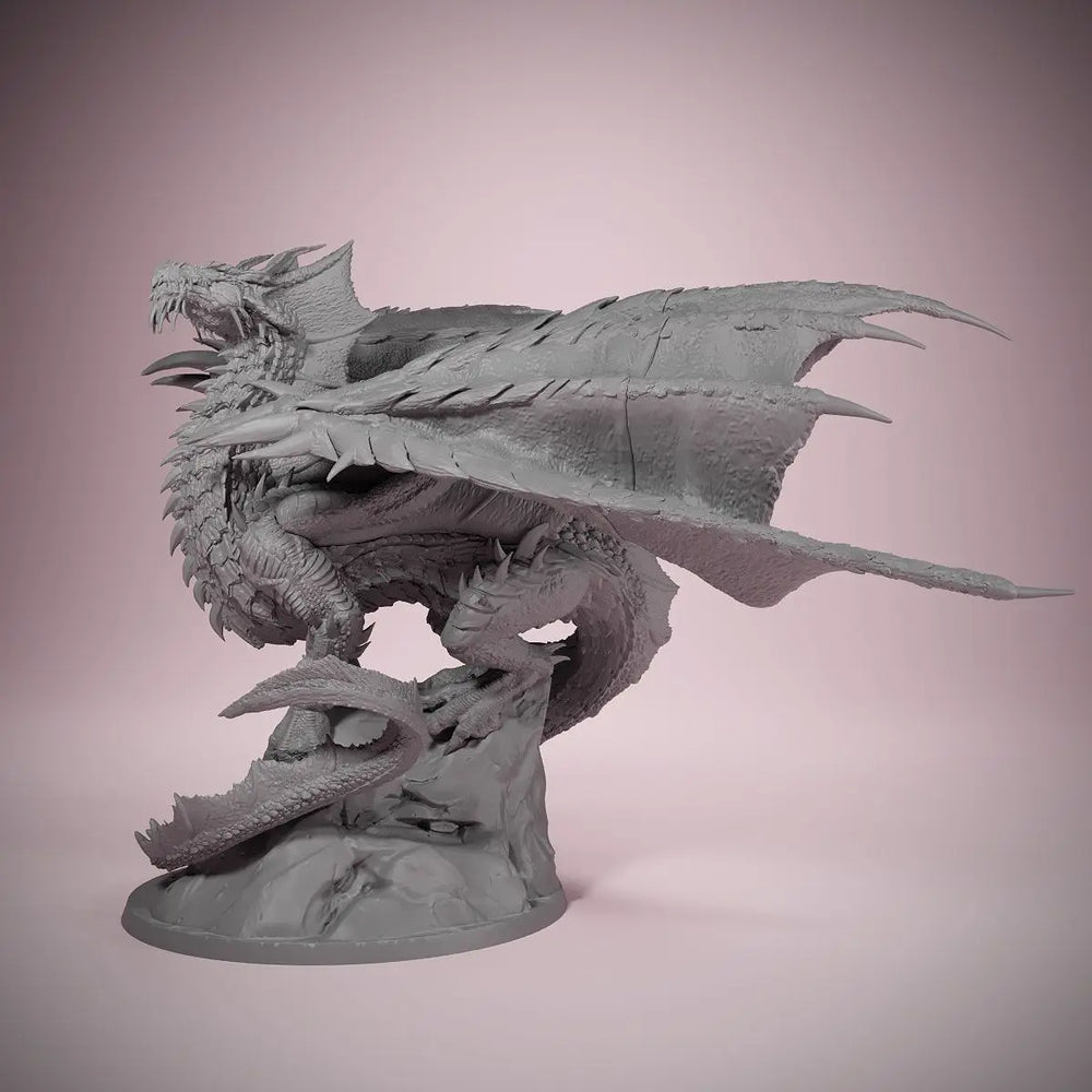 70mm Dragon Emperor, Resin Model Figure Kit, Fantasy Theme, Unassembled and Unpainted