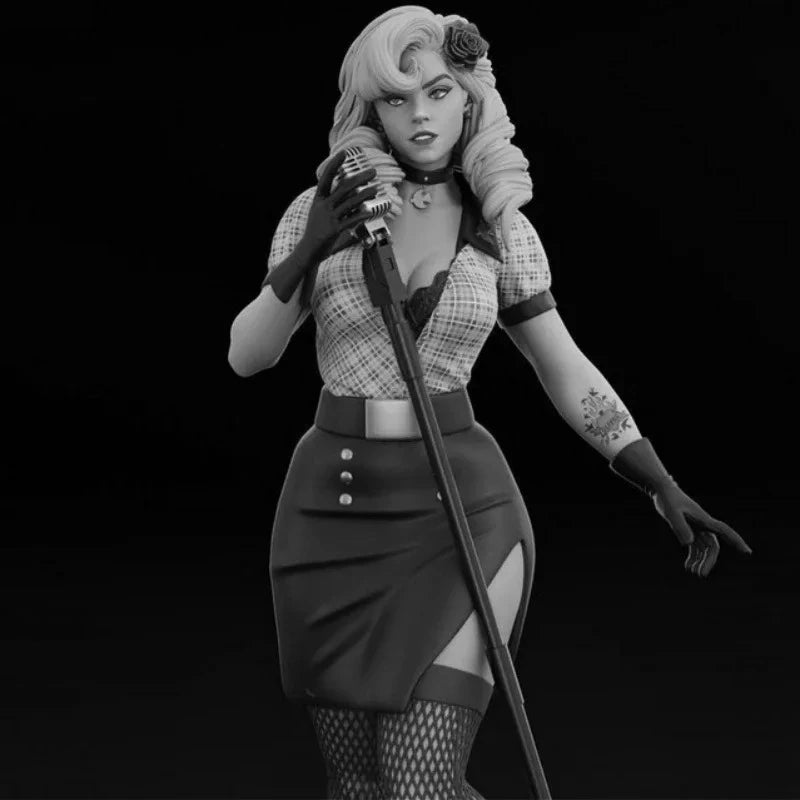 1/24 Modern Female Performer, Resin Model Figure Kit, Unassembled and Unpainted