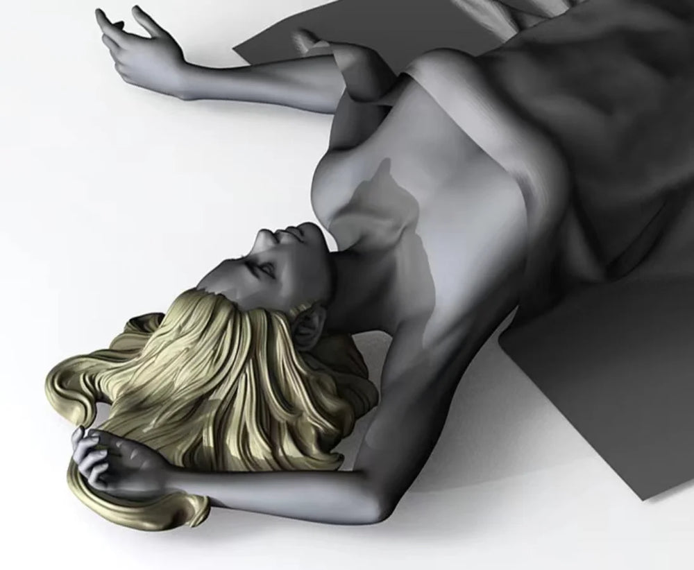 1/24 Sleeping Beauty, 2 Figures, Resin Model Figure Kit, Fantasy Theme, Unassembled and Unpainted