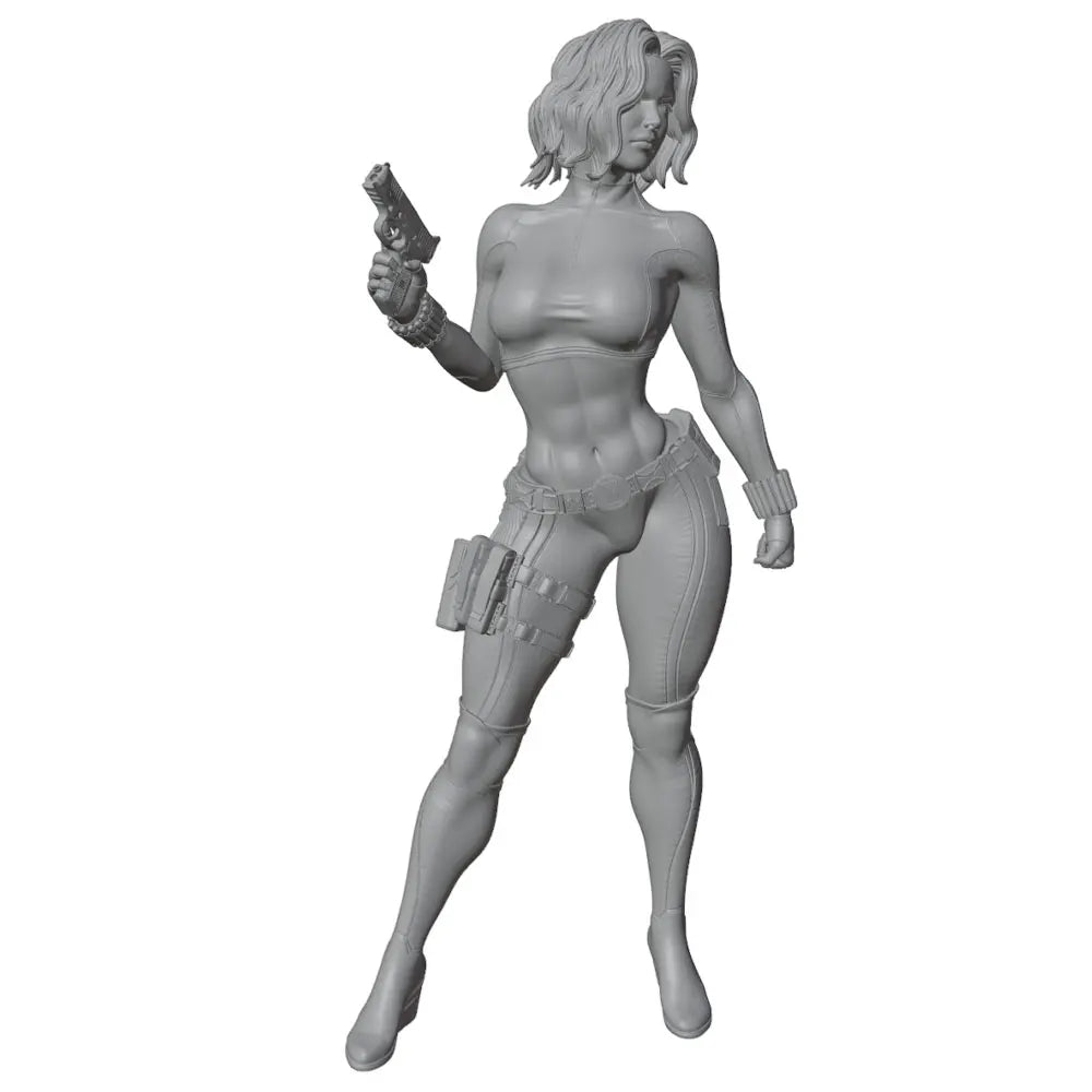 1/24 Modern Tactical Female Operative, Resin Model Figure Kit, Unassembled and Unpainted