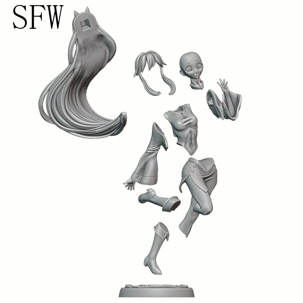 1/24 Character Dynamic Pose, Resin Model Figure Kit, Anime Theme, Unassembled and Unpainted
