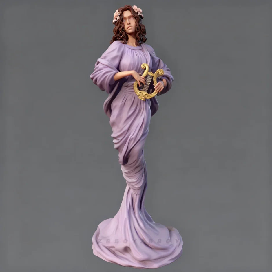 90mm Classical Maiden, Resin Model Figure Kit, Fantasy Theme, Unassembled and Unpainted