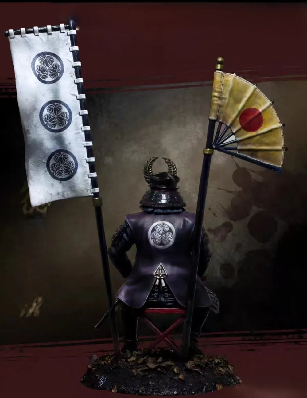 90mm Samurai Warlord, Resin Model Figure Kit, Military Theme, Unassembled and Unpainted