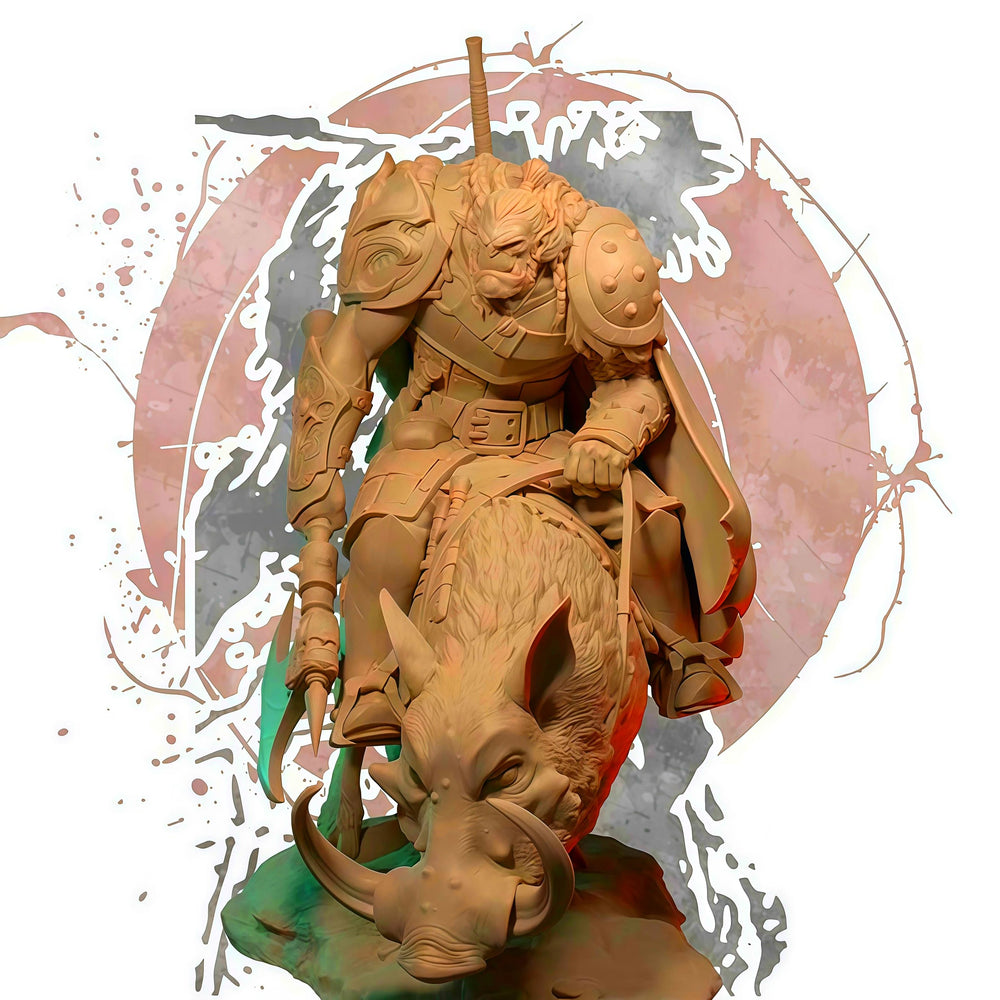 1/24 Goddess in Ornate Robes Holding Cherub, Resin Model Figure Kit, Fantasy Theme, Unassembled and Unpainted