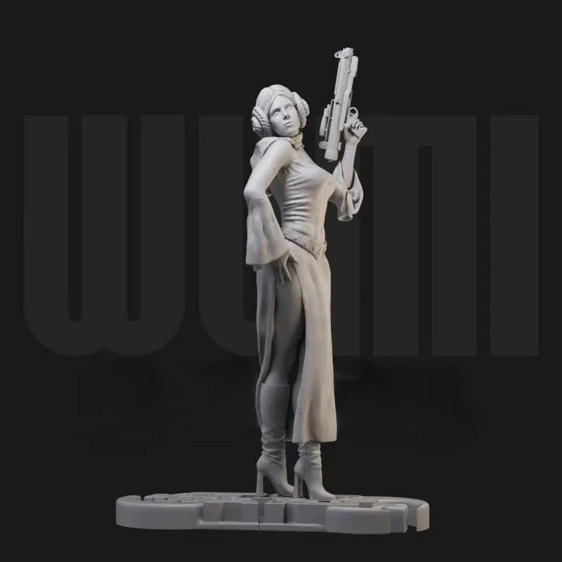 1/24 Female Mercenary, Resin Model Figure Kit, Fantasy Theme, Unassembled and Unpainted