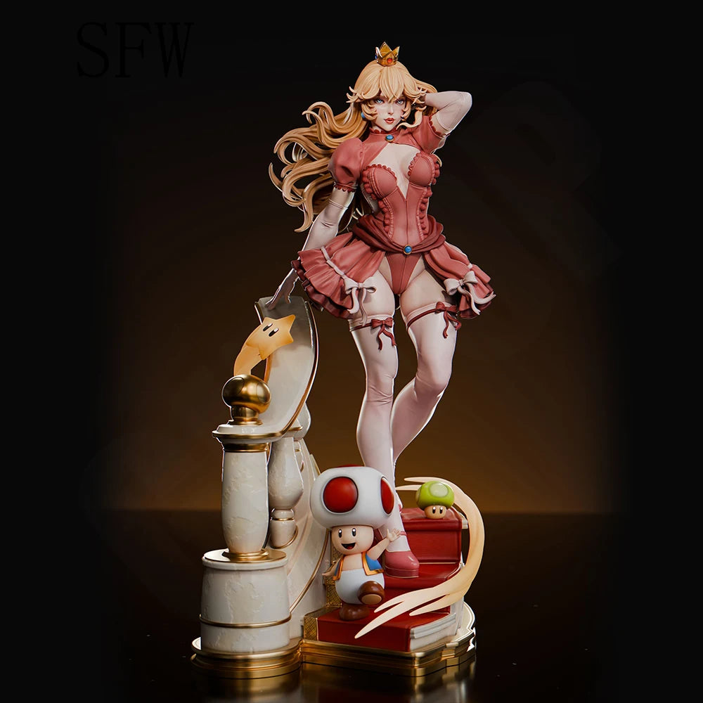 1/24 Crown Beauty Pin-up, Resin Model Figure Kit, Unassembled and Unpainted