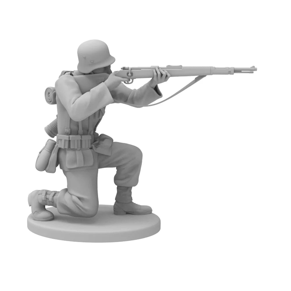 1/24 WWII German Infantry, 6 Figures, Resin Model Figure Kit, Unassembled and Unpainted