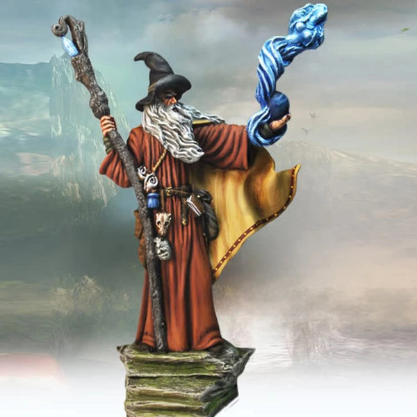 1/32 Robed Wizard, Resin Model Figure Kit, Fantasy Theme, Unassembled and Unpainted
