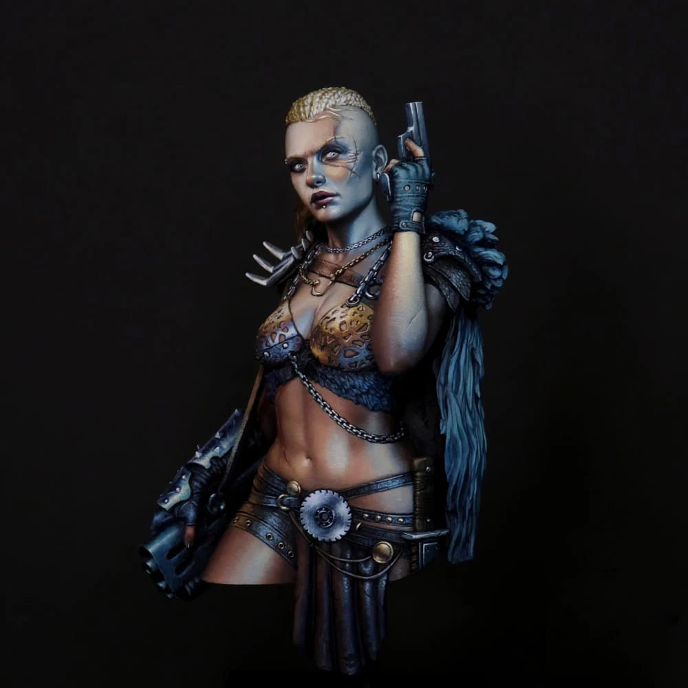 1/10 Winged Female Warriors, 5 Figures, Resin Model Figure Kit, Fantasy Theme, Unassembled and Unpainted