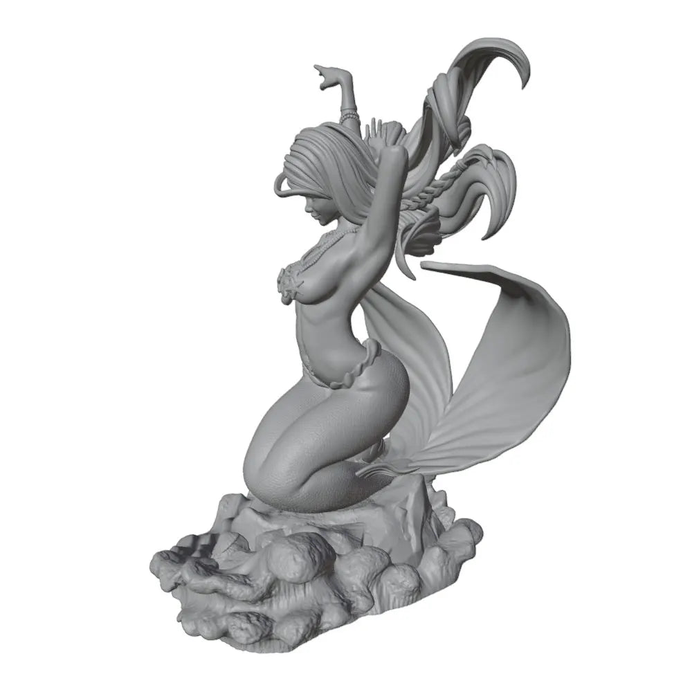 75mm Fantasy Mermaid, Resin Model Figure Kit, Unassembled and Unpainted
